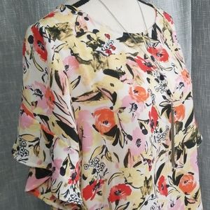 Beautiful flower print, Ellen Tracy, NWOT